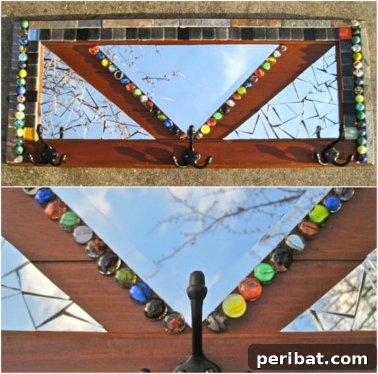 Marble Designed Coat Rack