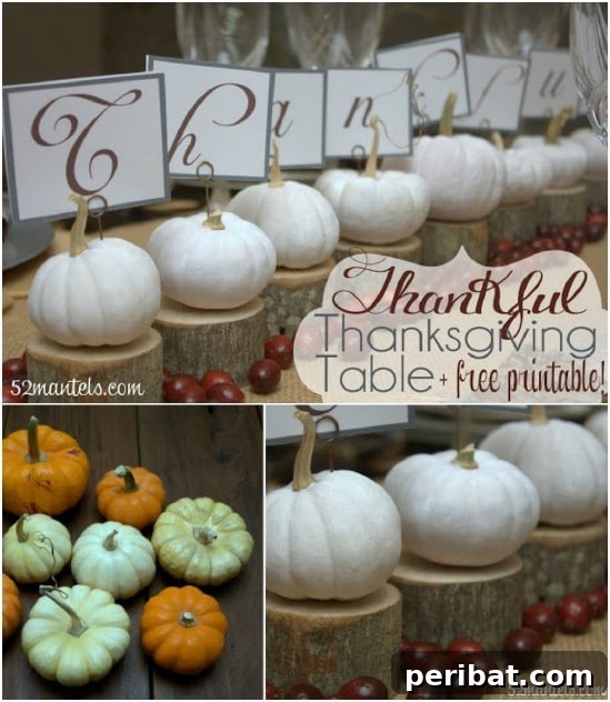 Mini White Pumpkin Centerpiece