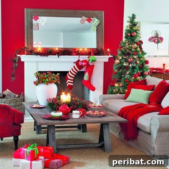 Simple and Elegant - 30 Stunning Ways to Decorate Your Living Room This Christmas