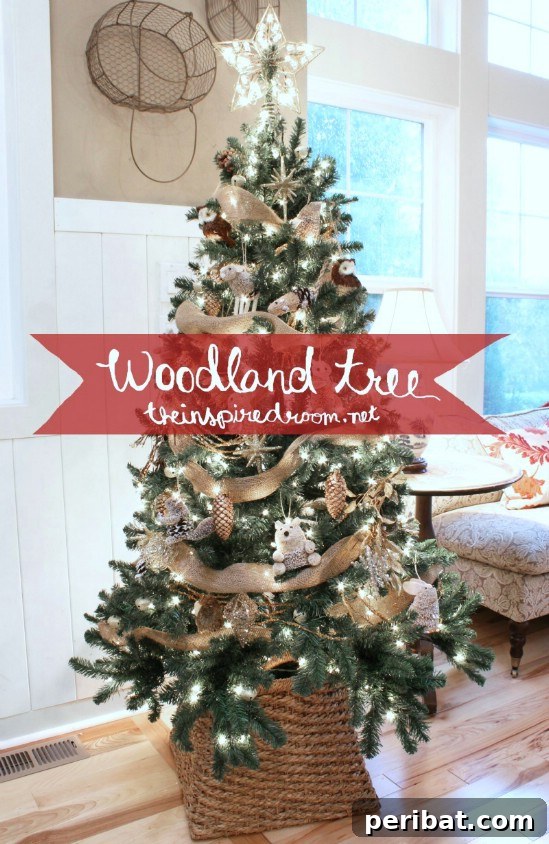 Woodland Theme - 30 Stunning Ways to Decorate Your Living Room This Christmas