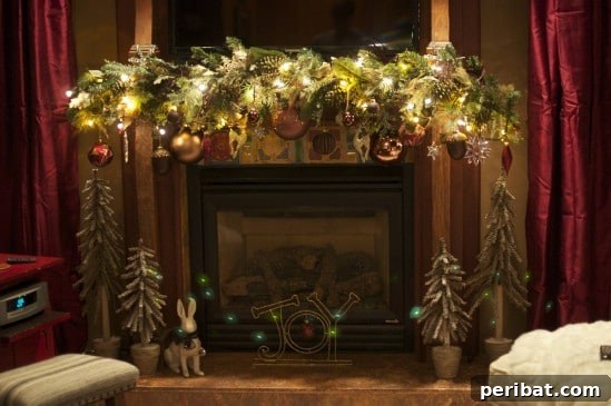 Use Lots of Lights - 30 Stunning Ways to Decorate Your Living Room This Christmas