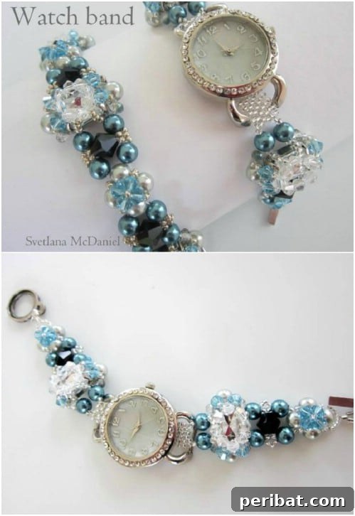Elegant Fashionable DIY Beaded Watch