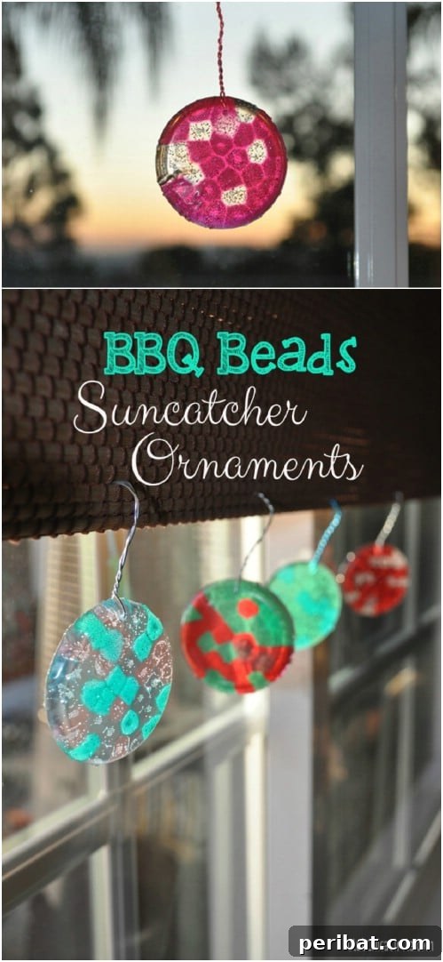 Colorful DIY Plastic Bead Suncatchers