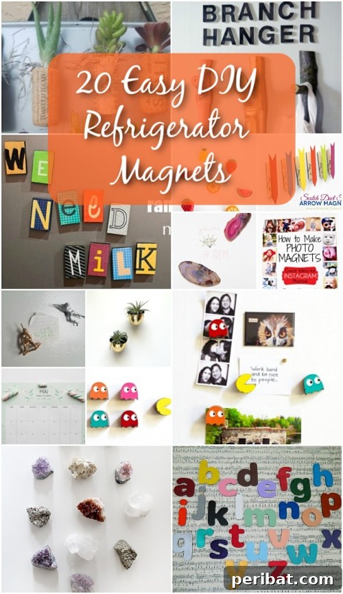 20 Easy DIY Refrigerator Magnets To Decorate Your Kitchen With Fun