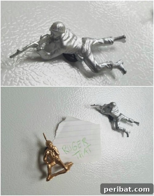 Cute Plastic Army Men Magnets