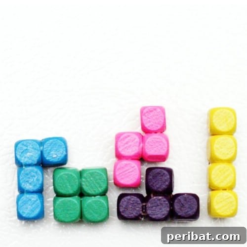 Whimsical DIY Tetris Refrigerator Magnets