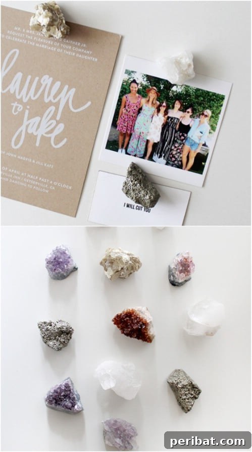 DIY Raw Crystal Kitchen Magnets