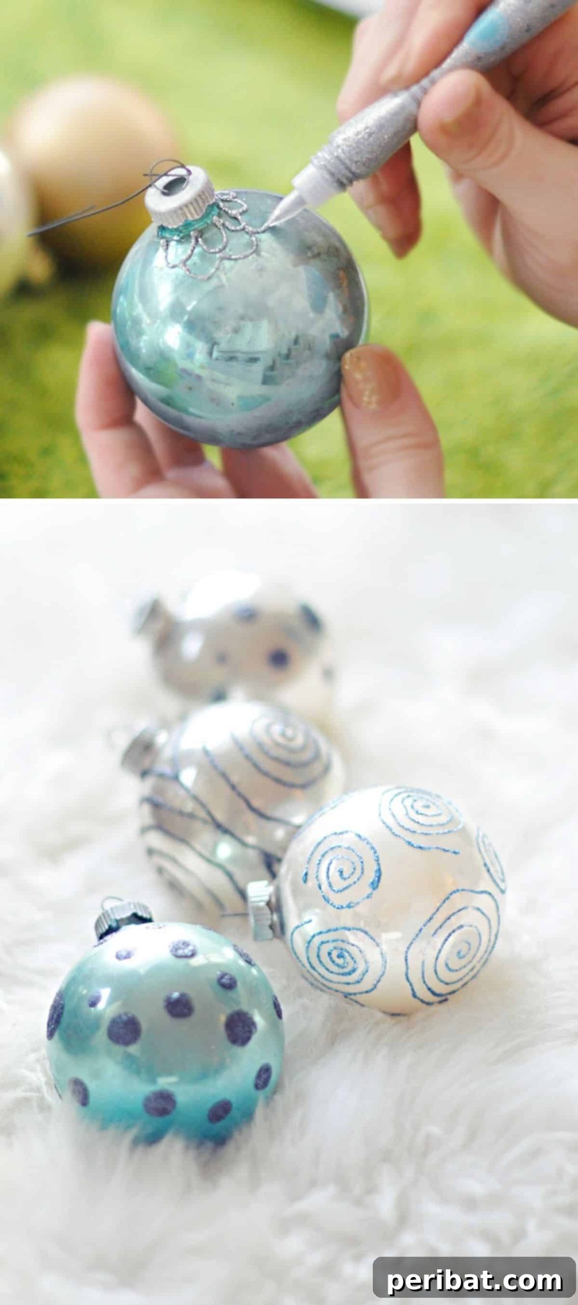 Glitter Pen Ornaments