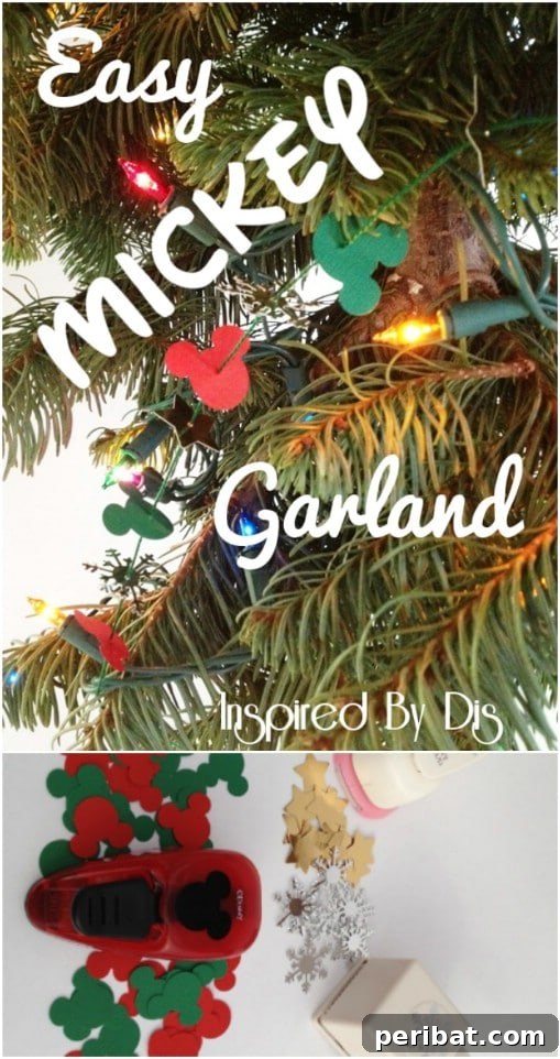 Super Simple Mickey Mouse Christmas Garland