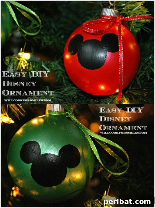 Easy Hand Painted Disney Ornaments