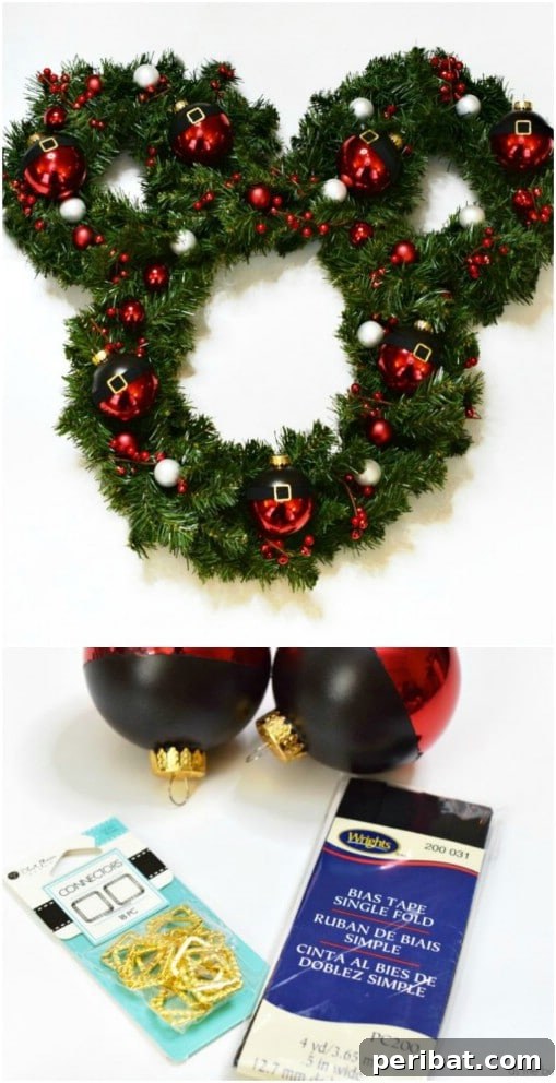 DIY Disney Christmas Wreath