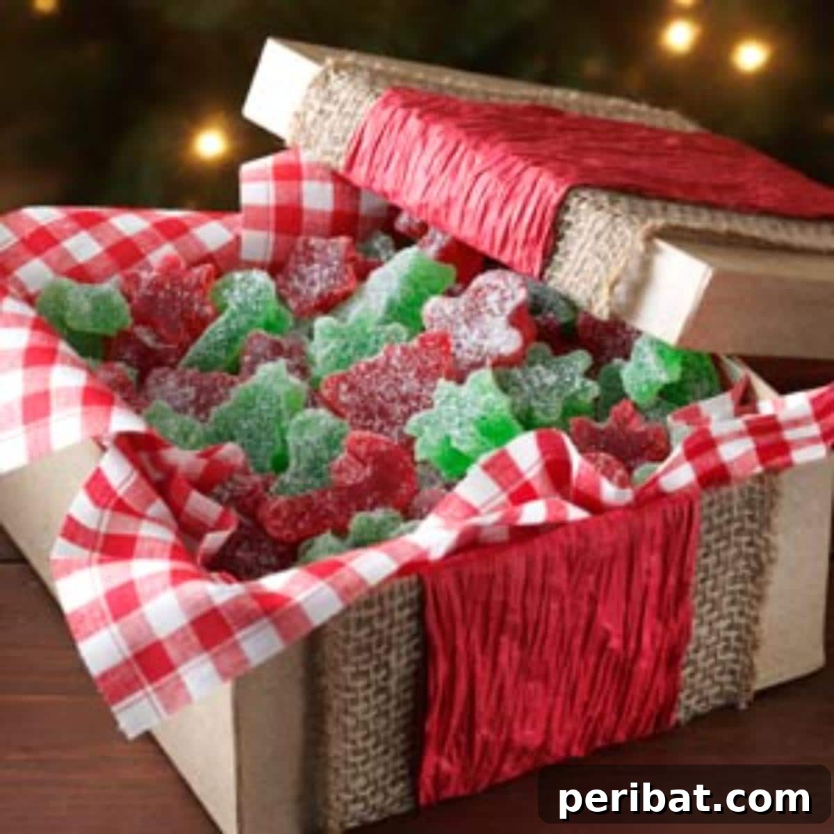 Vibrant homemade gumdrops in various colors, coated with sugar.