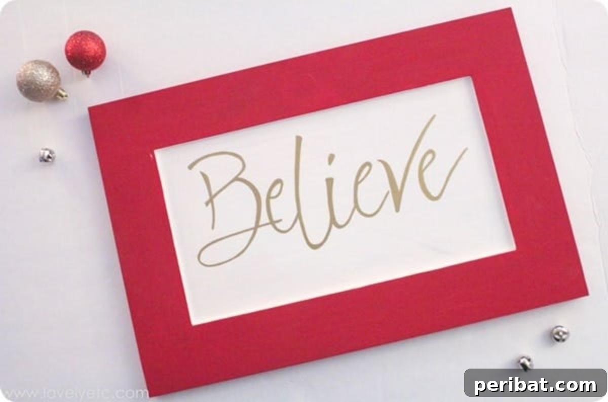 Handmade Holiday: 30+ Unique DIY Wooden Christmas Signs 28 Believe Christmas Sign