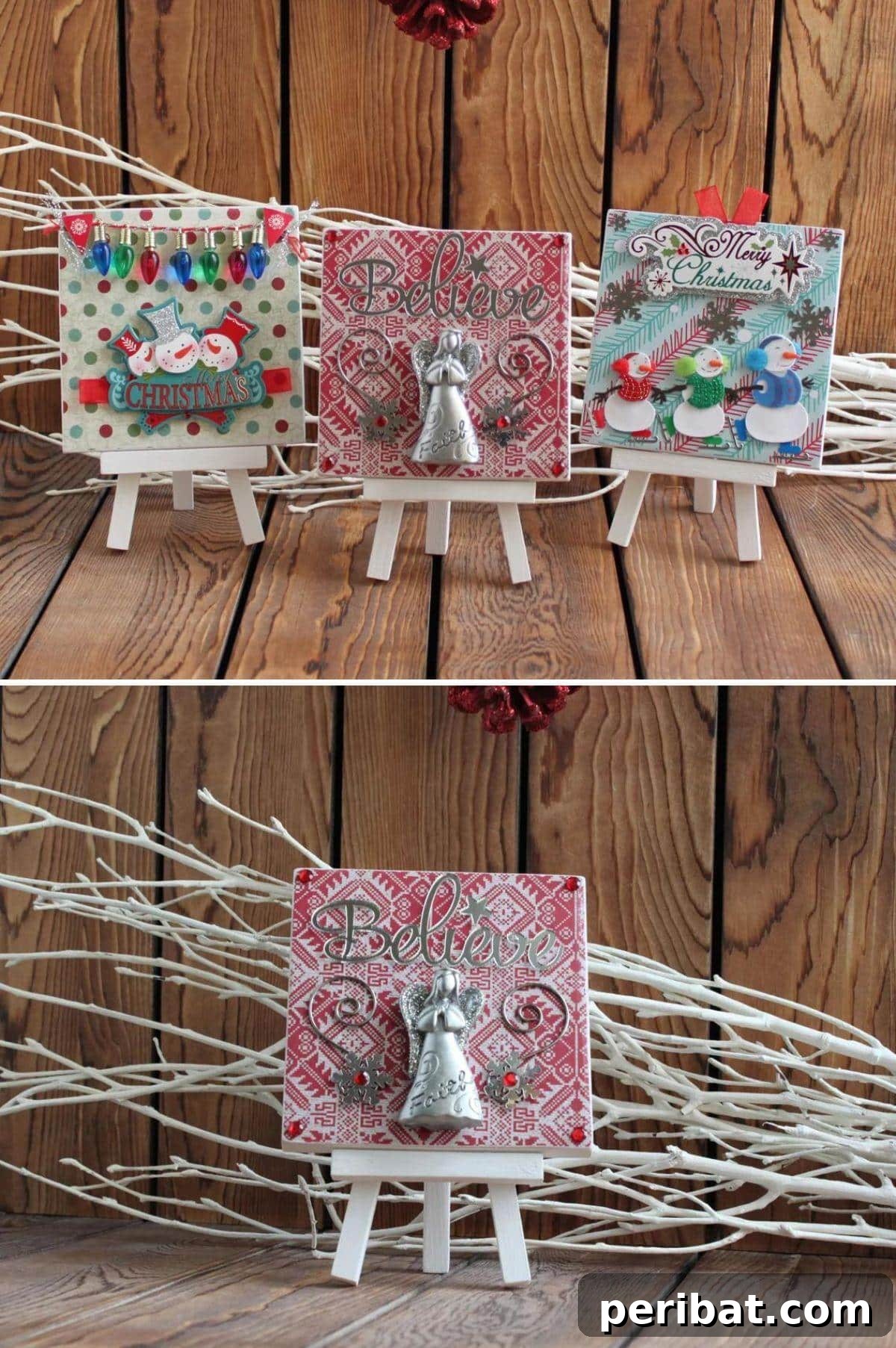 Handmade Holiday: 30+ Unique DIY Wooden Christmas Signs 4 Gorgeous Believe Angel Sign