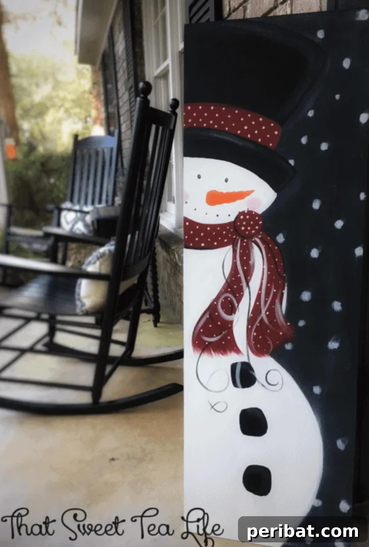 Handmade Holiday: 30+ Unique DIY Wooden Christmas Signs 32 DIY Wooden Snowman Sign