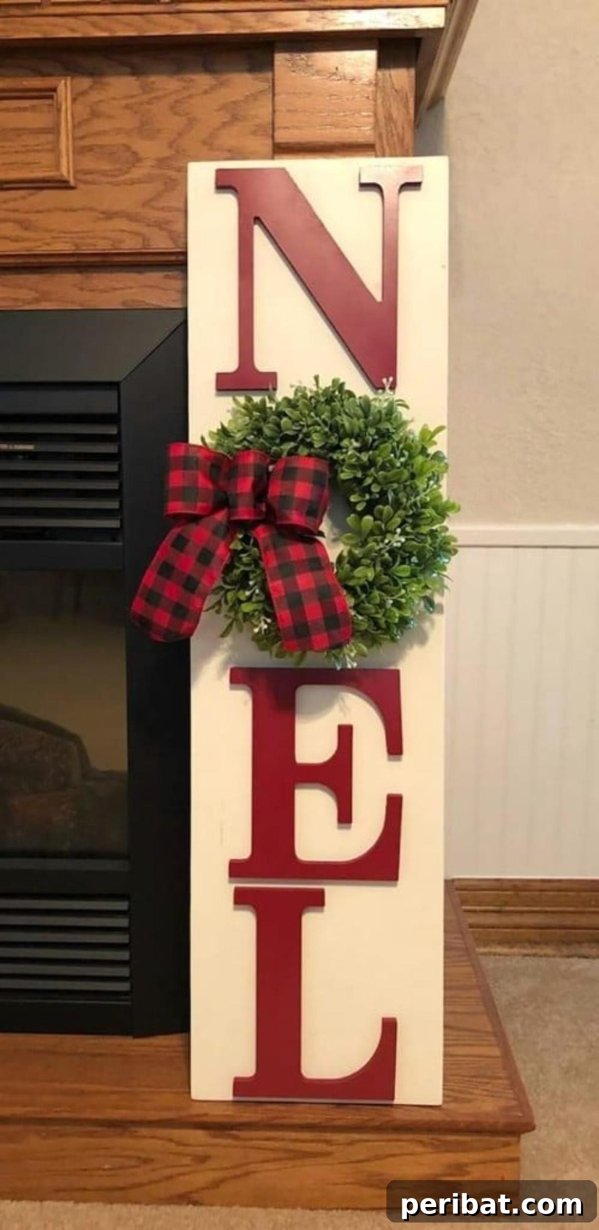 Handmade Holiday: 30+ Unique DIY Wooden Christmas Signs 6 Easy Wooden Noel Porch Sign