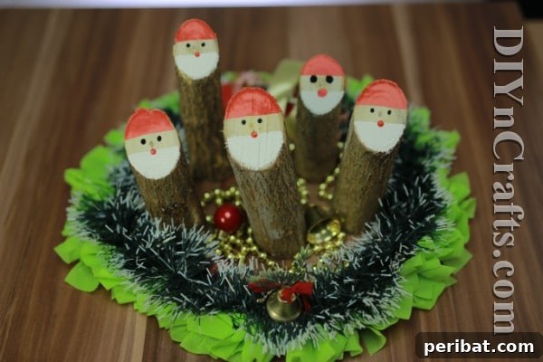 DIY Rustic Christmas Santa Decoration