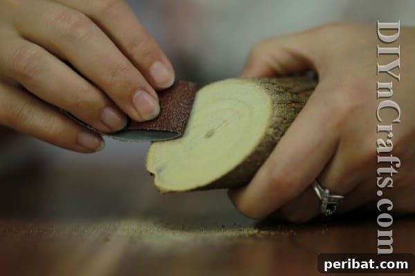 Step 2: Sanding the angled edge