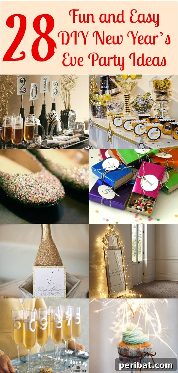 28 Fun and Easy DIY New Year’s Eve Party Ideas