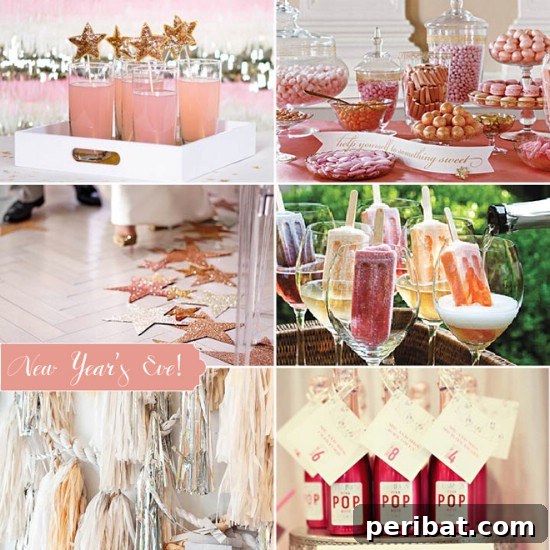 28 Effortless DIY Ideas for a Spectacular New Year's Eve Party 13 Go Pink! - 28 Fun and Easy DIY New Year’s Eve Party Ideas