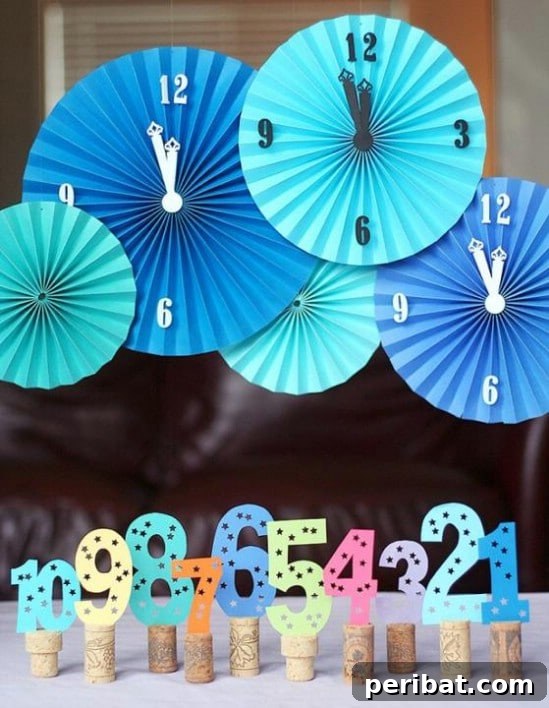 28 Effortless DIY Ideas for a Spectacular New Year's Eve Party 14 12-countdown-decor - 28 Fun and Easy DIY New Year’s Eve Party Ideas