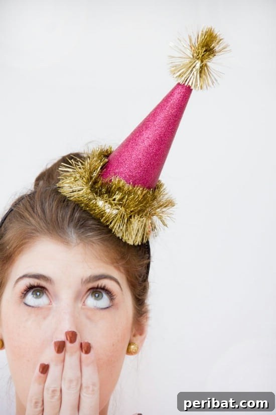 28 Effortless DIY Ideas for a Spectacular New Year's Eve Party 15 Glitter Party Hats - 28 Fun and Easy DIY New Year’s Eve Party Ideas