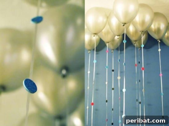 28 Effortless DIY Ideas for a Spectacular New Year's Eve Party 25 Sparkly Balloon Garland - 28 Fun and Easy DIY New Year’s Eve Party Ideas