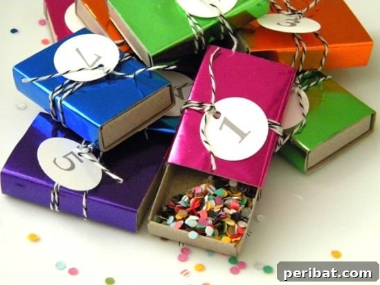 28 Effortless DIY Ideas for a Spectacular New Year's Eve Party 26 Countdown Boxes Filled with Confetti - 28 Fun and Easy DIY New Year’s Eve Party Ideas