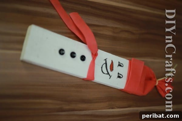 Craft Your Own Rustic Christmas Snowman 15 Finished rustic snowman decoration drying