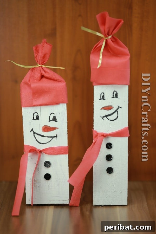 Rustic Wooden Snowman Decoration Step-by-Step Guide
