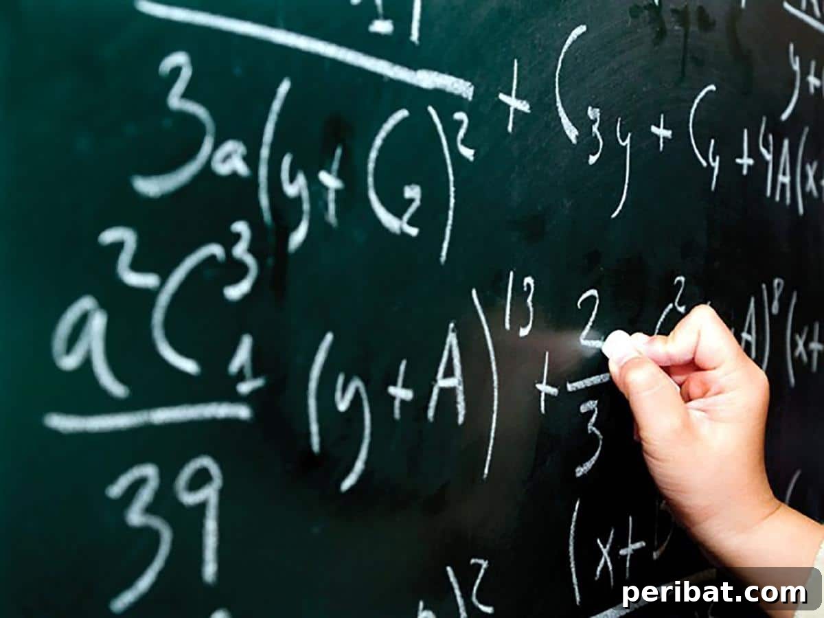Master 28 Vital Life Skills in Days 16 Mathematical formulas and equations on a blackboard