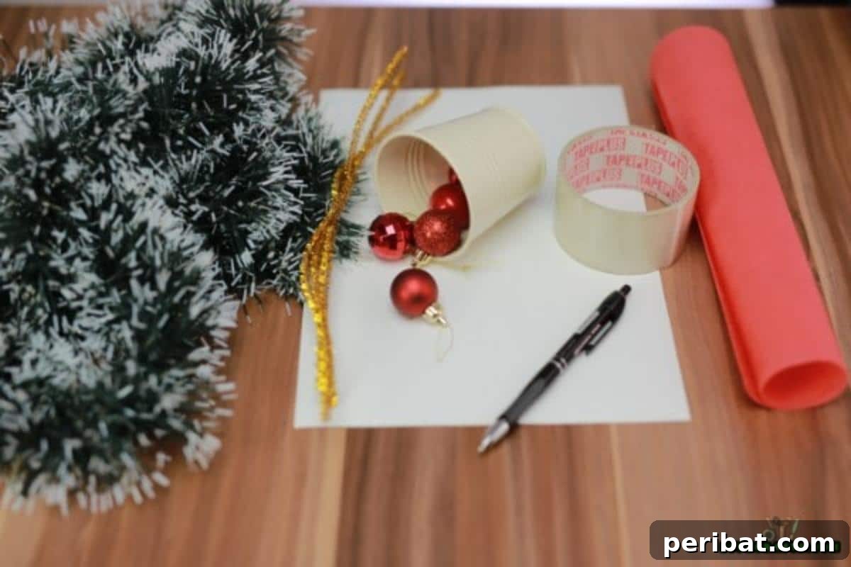 DIY Adorable Miniature Christmas Trees 3 Supplies needed for the miniature Christmas tree