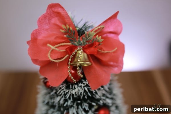 DIY Adorable Miniature Christmas Trees 21 Another view of the DIY miniature Christmas tree