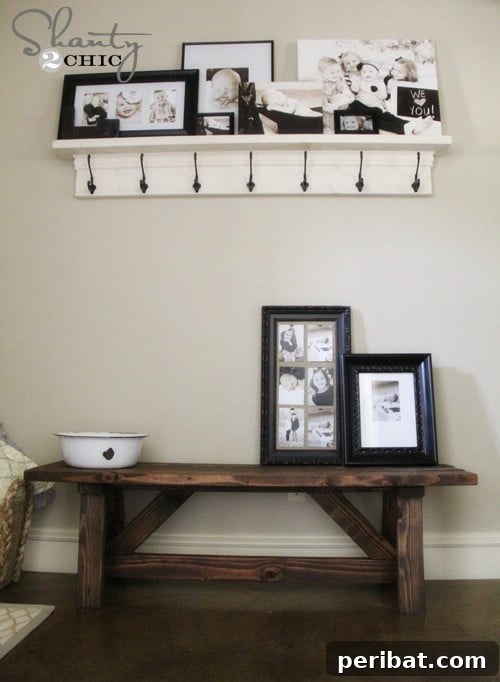 DIY Rustic Home Decor Creations 20 Rustic Entryway Bench - 40 Rustic Home Decor Ideas You Can Build Yourself