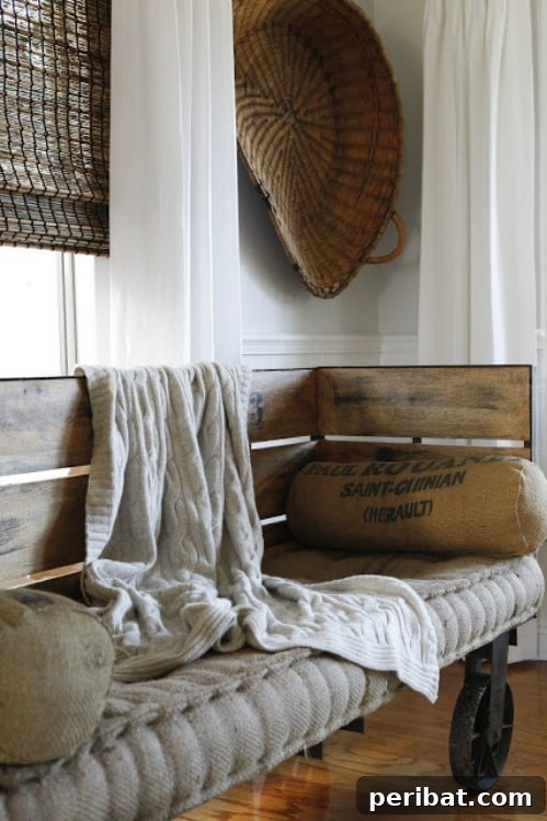 DIY Rustic Home Decor Creations 27 Wooden Bench on Industrial Casters - 40 Rustic Home Decor Ideas You Can Build Yourself