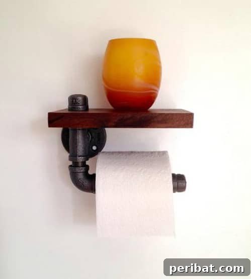 DIY Rustic Home Decor Creations 32 Rustic Toilet Paper Holder - 40 Rustic Home Decor Ideas You Can Build Yourself