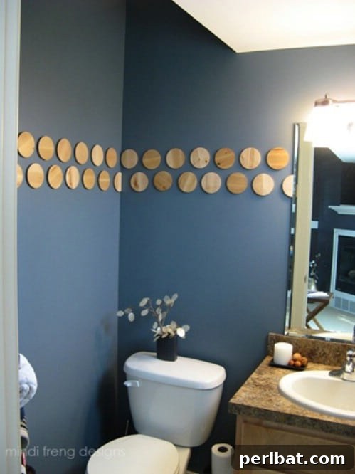 DIY Rustic Home Decor Creations 42 Wood Slice Bathroom Wall Décor - 40 Rustic Home Decor Ideas You Can Build Yourself