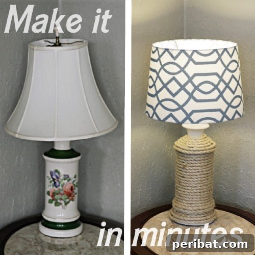 DIY Rustic Home Decor Creations 10 Twine Lamp - 40 Rustic Home Decor Ideas You Can Build Yourself