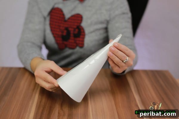 Step 2: Taping the cone securely