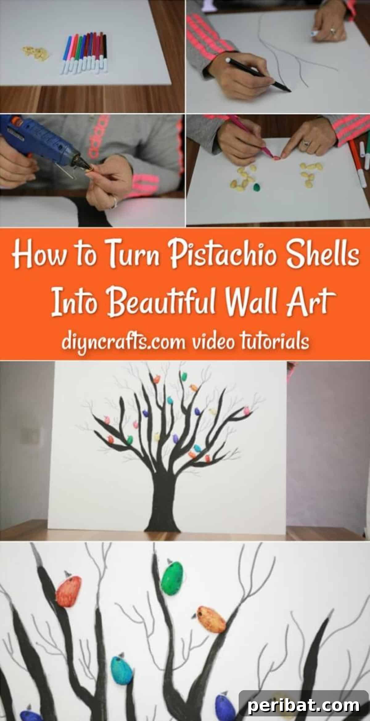 From Snack to Showpiece Pistachio Shell Wall Art 2 How to Turn Pistachio Shells Into Beautiful Wall Art