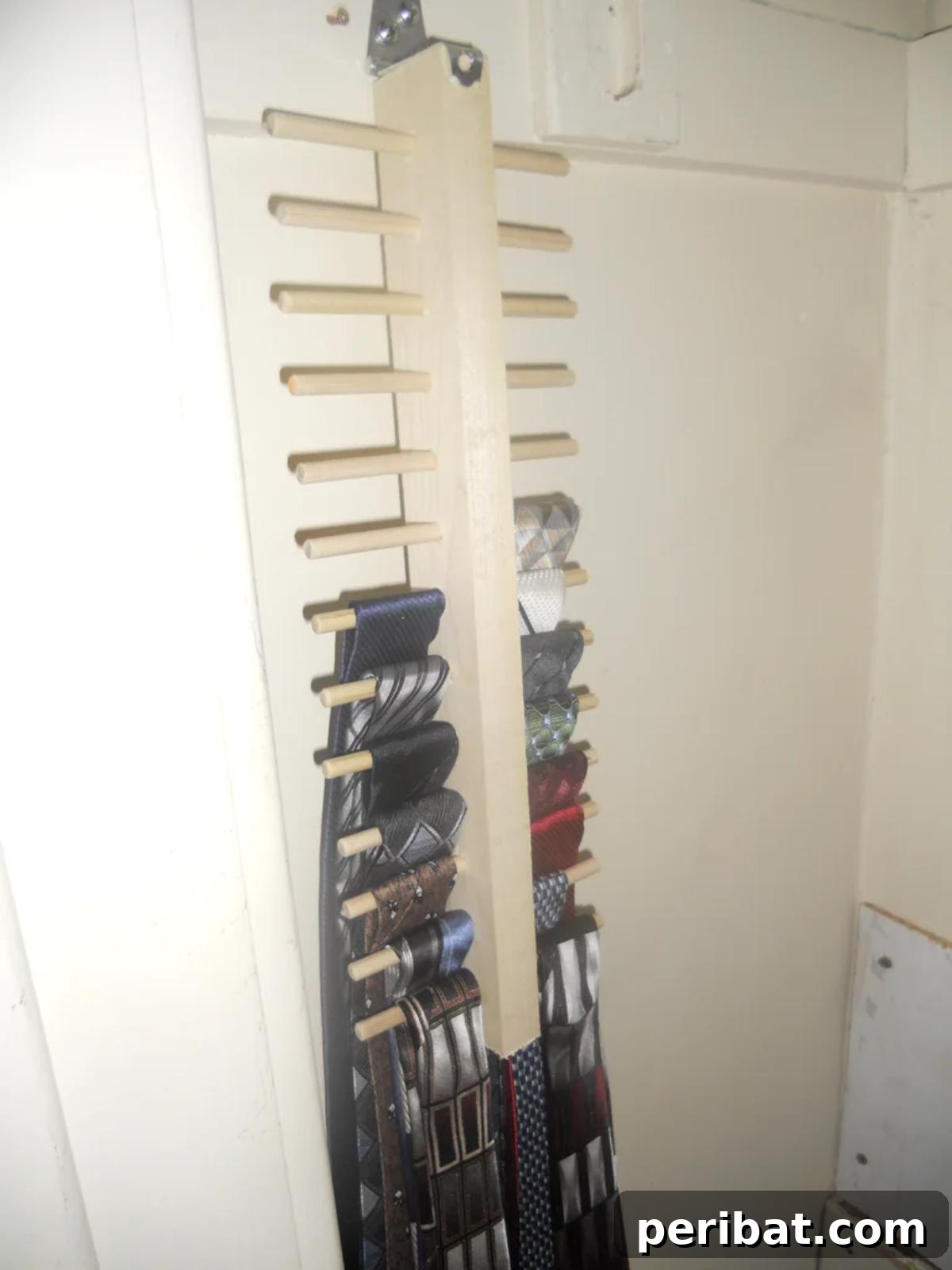 Easy DIY Tie Rack