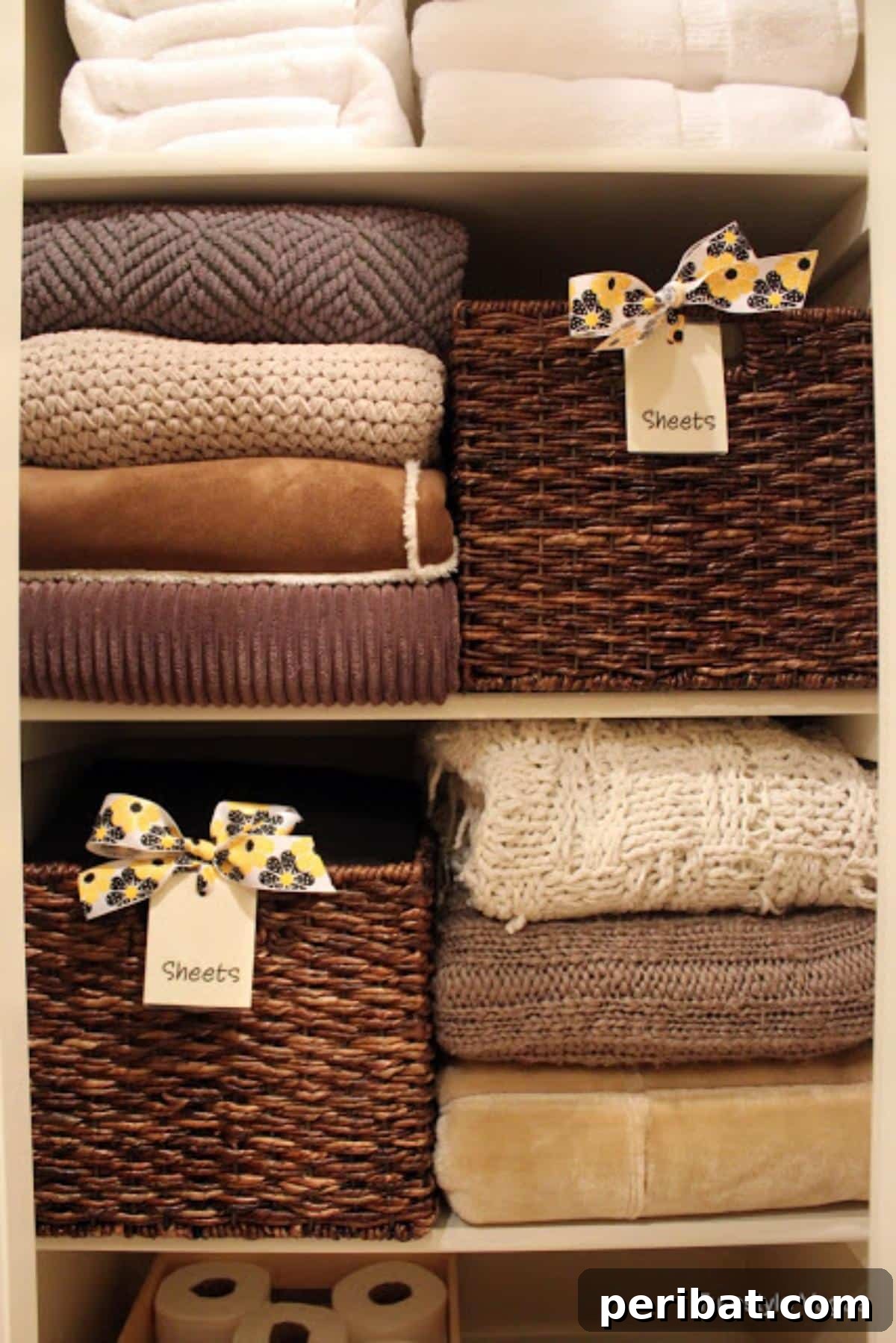 Linen Closet Organization