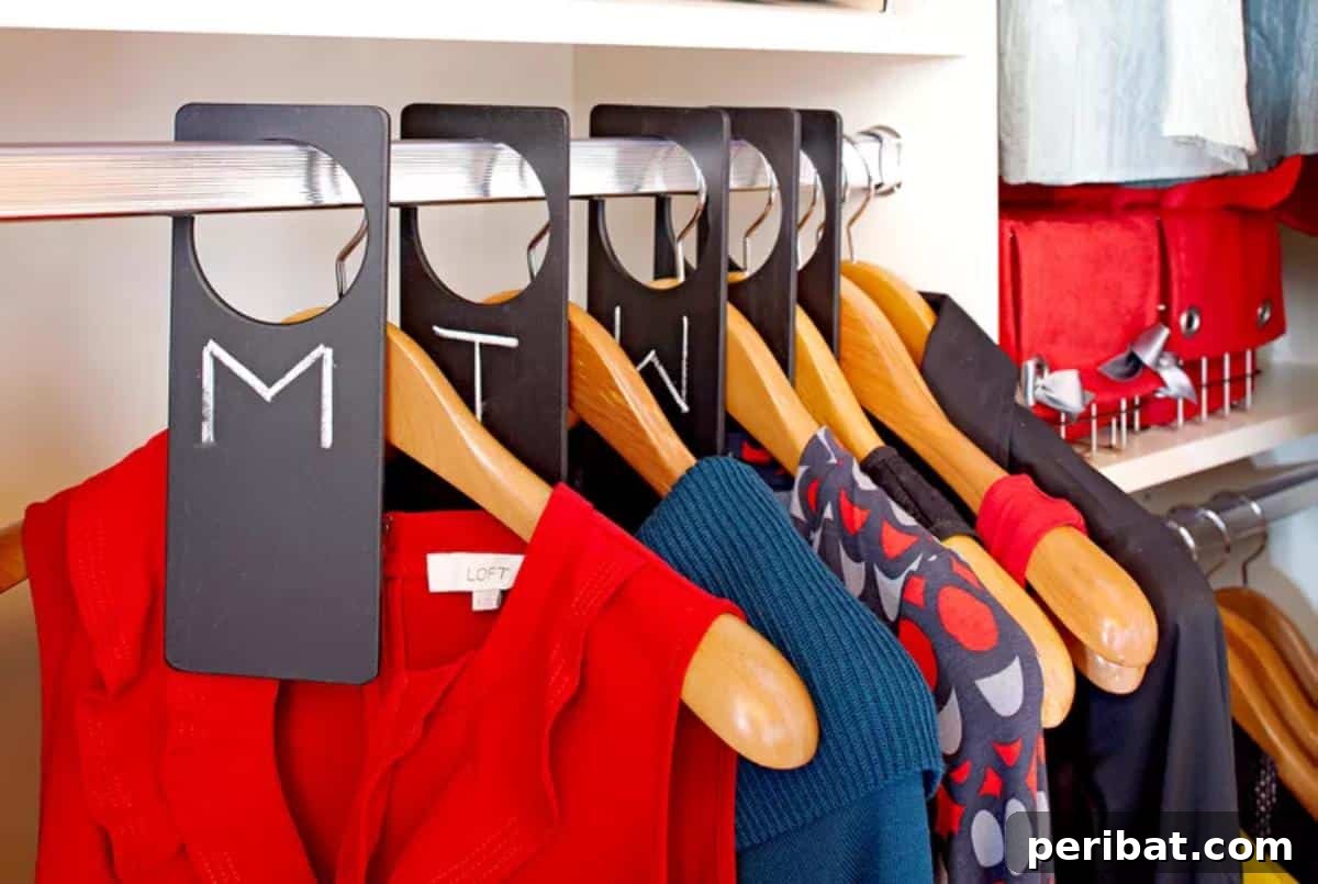 DIY Matching Wardrobe hangers.
