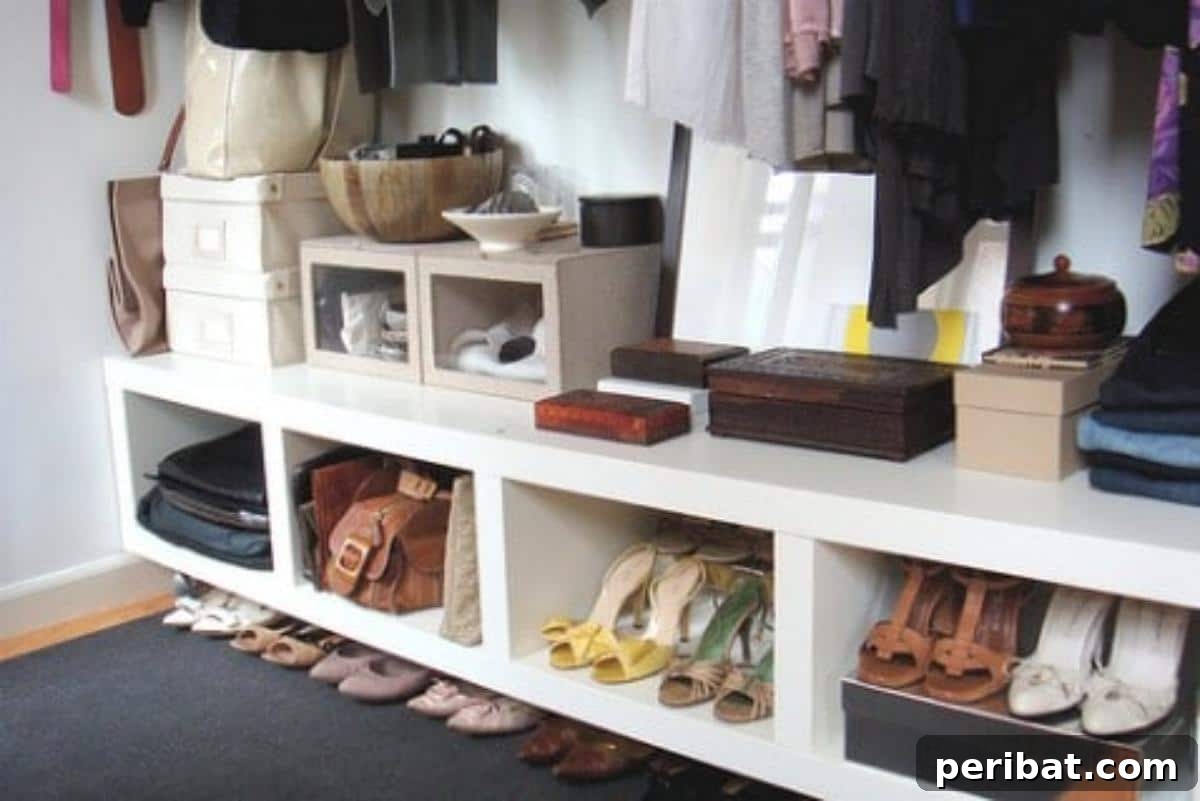 Sideways Bookshelf Storage