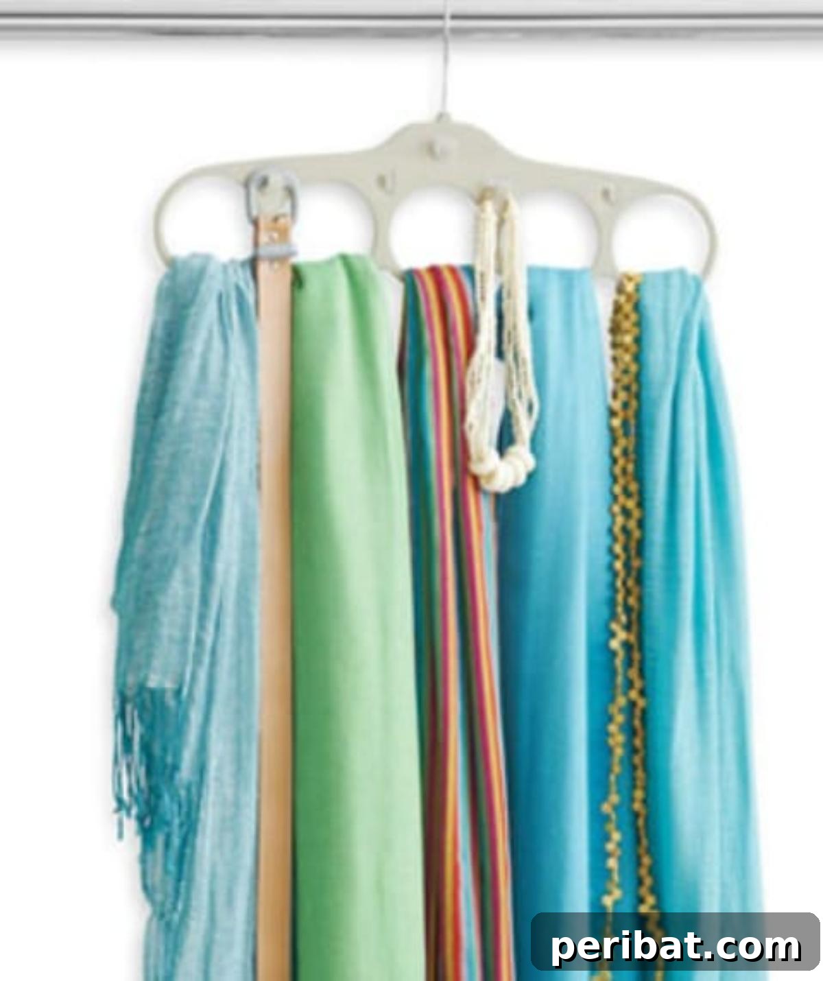DIY Hanging Scarf Storage