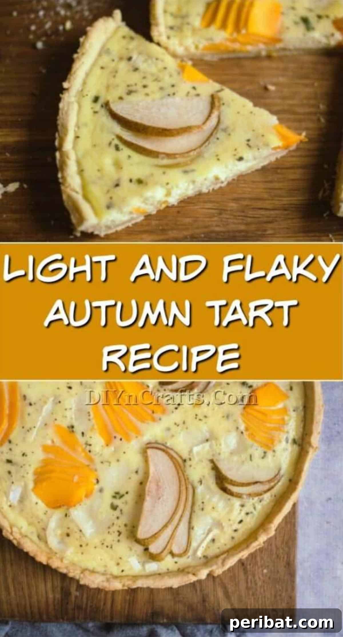 Delicate Autumn Harvest Tart 2 Delightful Light and Flaky Autumn Tart Ready to Serve