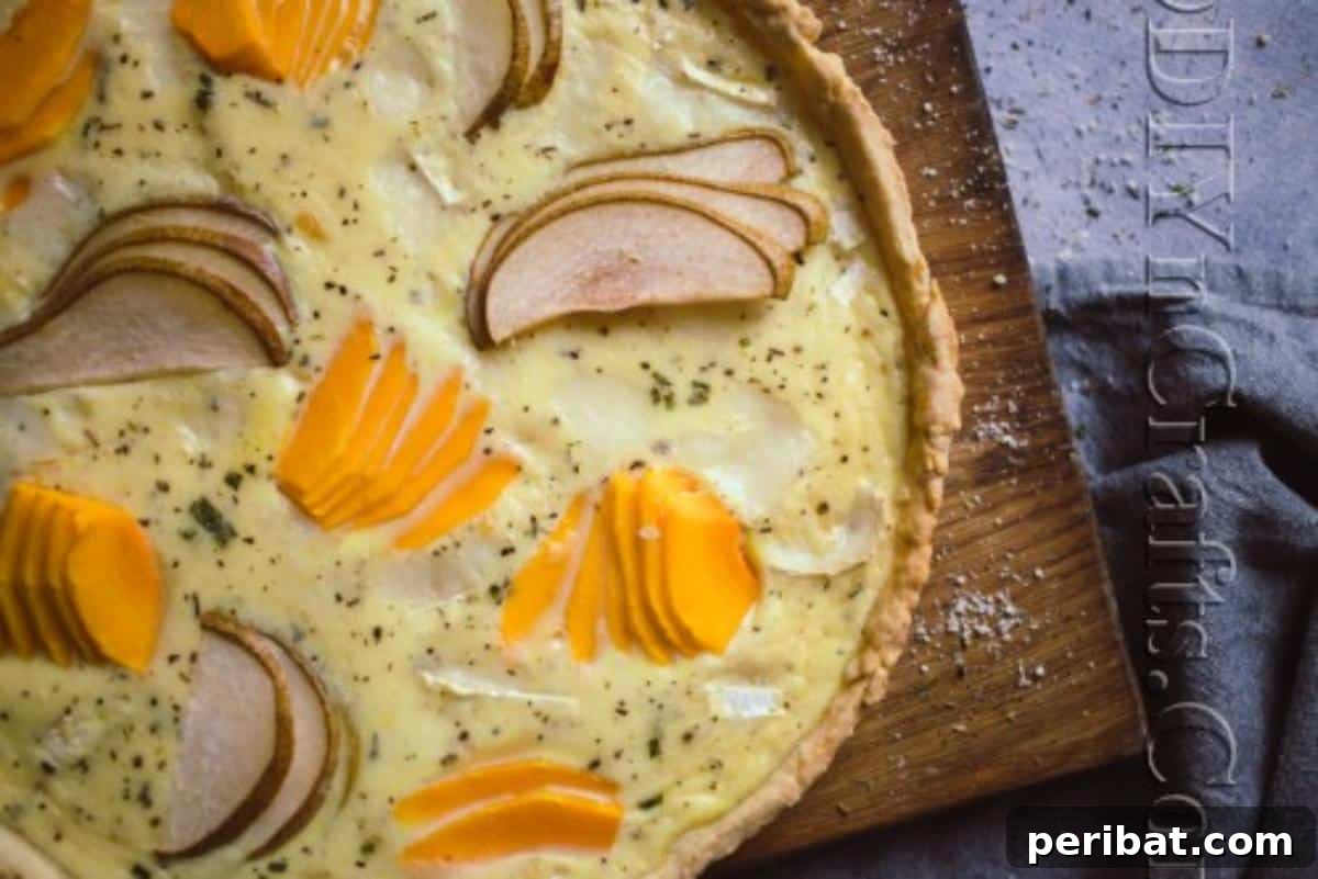 Delicate Autumn Harvest Tart 8 Adding savory ingredients to the tart crust