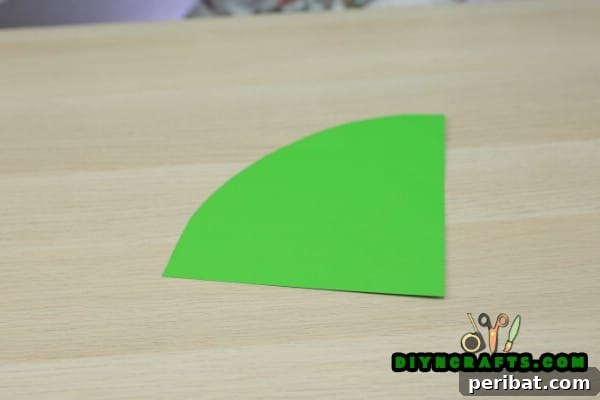 Miniature Cardstock Strip Christmas Tree Craft 8 Paper cut into the specific curved shape for the cone