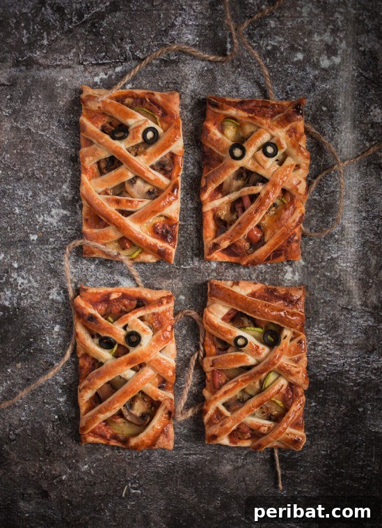 Fun And Tasty Mummy Pizzas Recipe