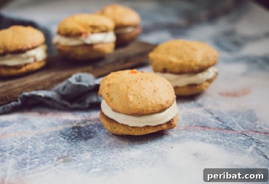 Delicious Pumpkin Cookies Recipe – Soft pumpkin cookies with a creamy caramel filling.